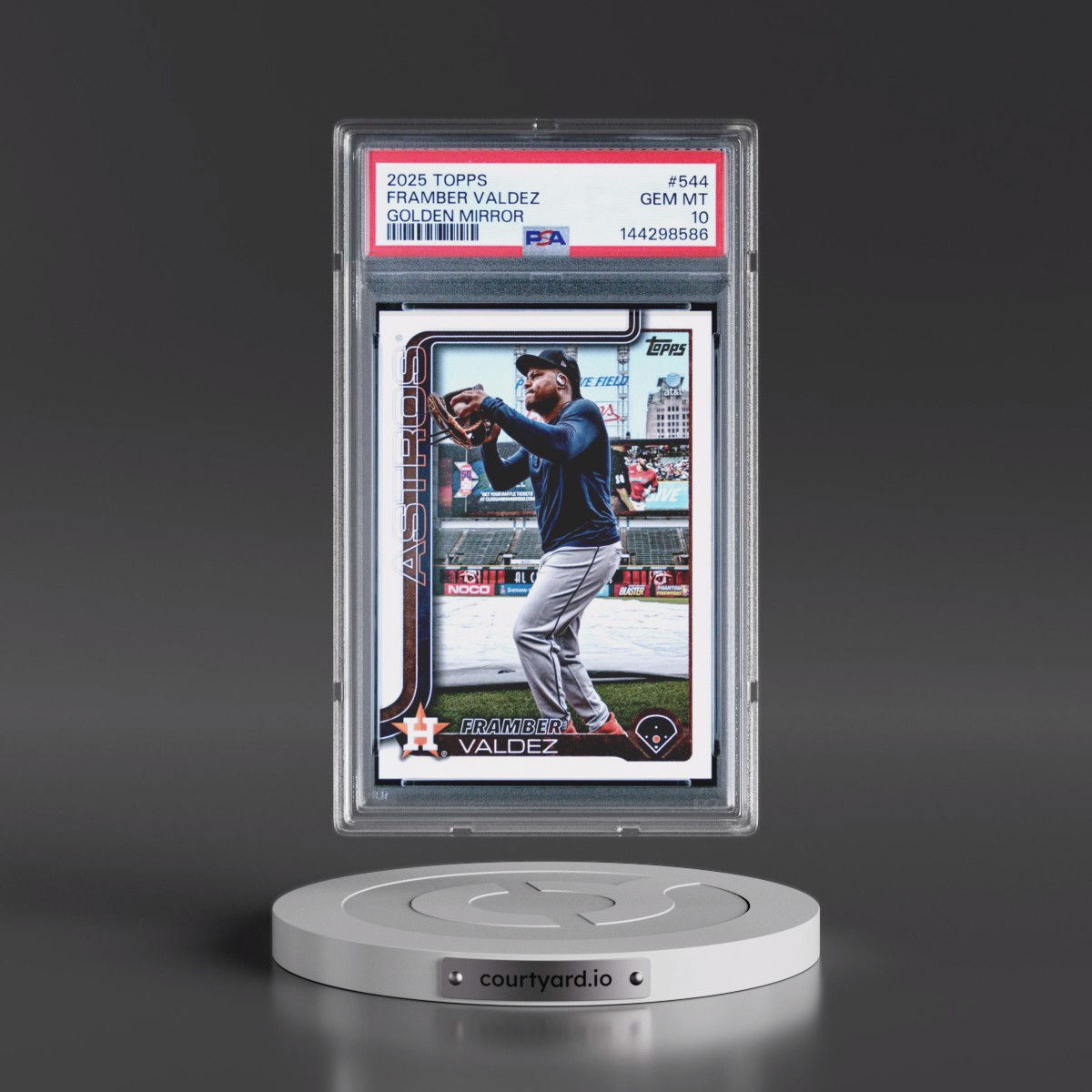 2025 Topps Framber Valdez - Golden Mirror #544 PSA 10