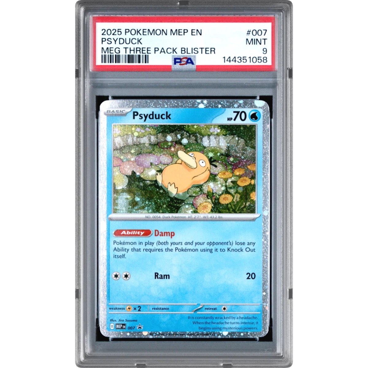 Pokémon Mep Me Black Star Psyduck - Three Pack Blister
