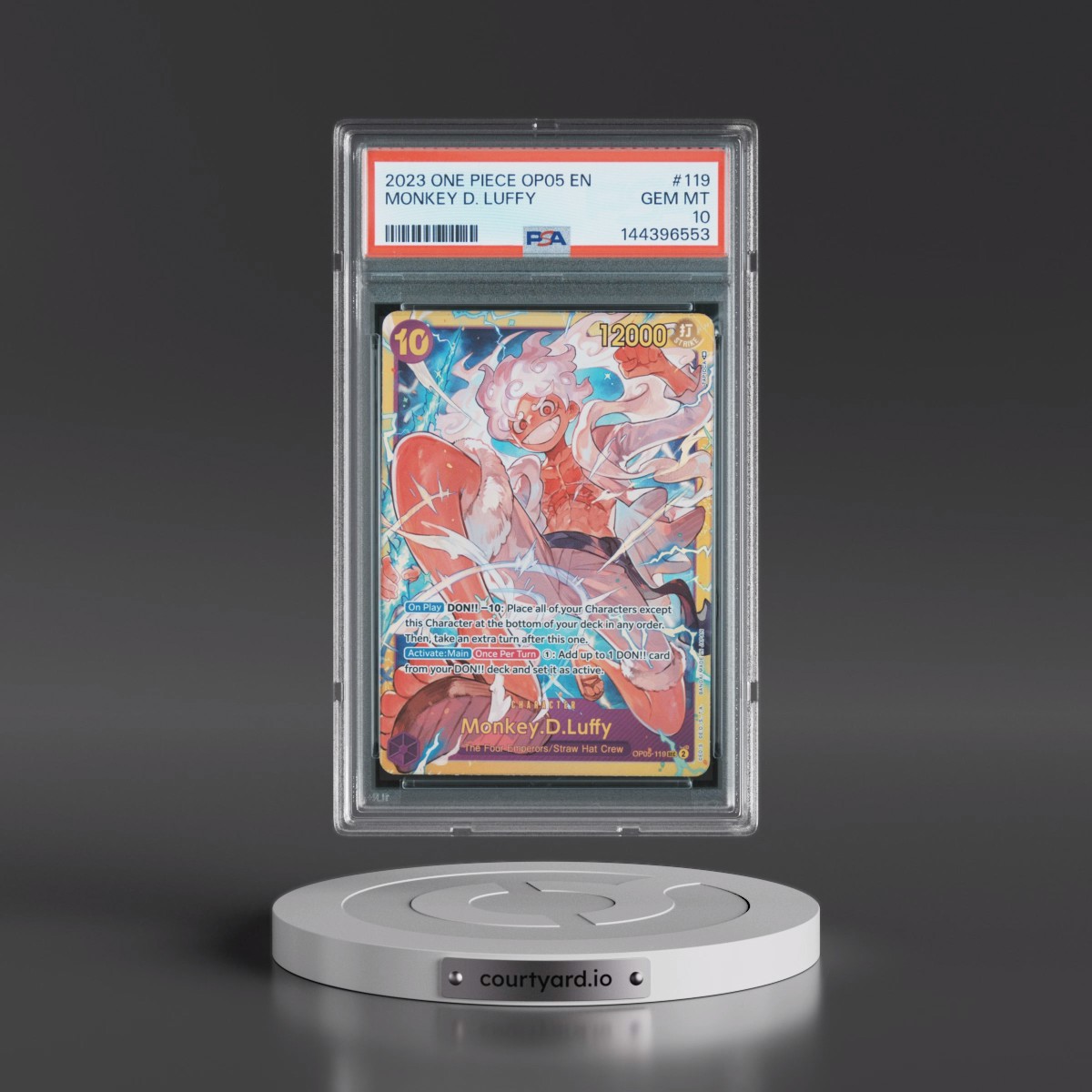 2023 One Piece OP05-Awakening of the New Era #119 Monkey D. Luffy (PSA 10 GEM MINT)