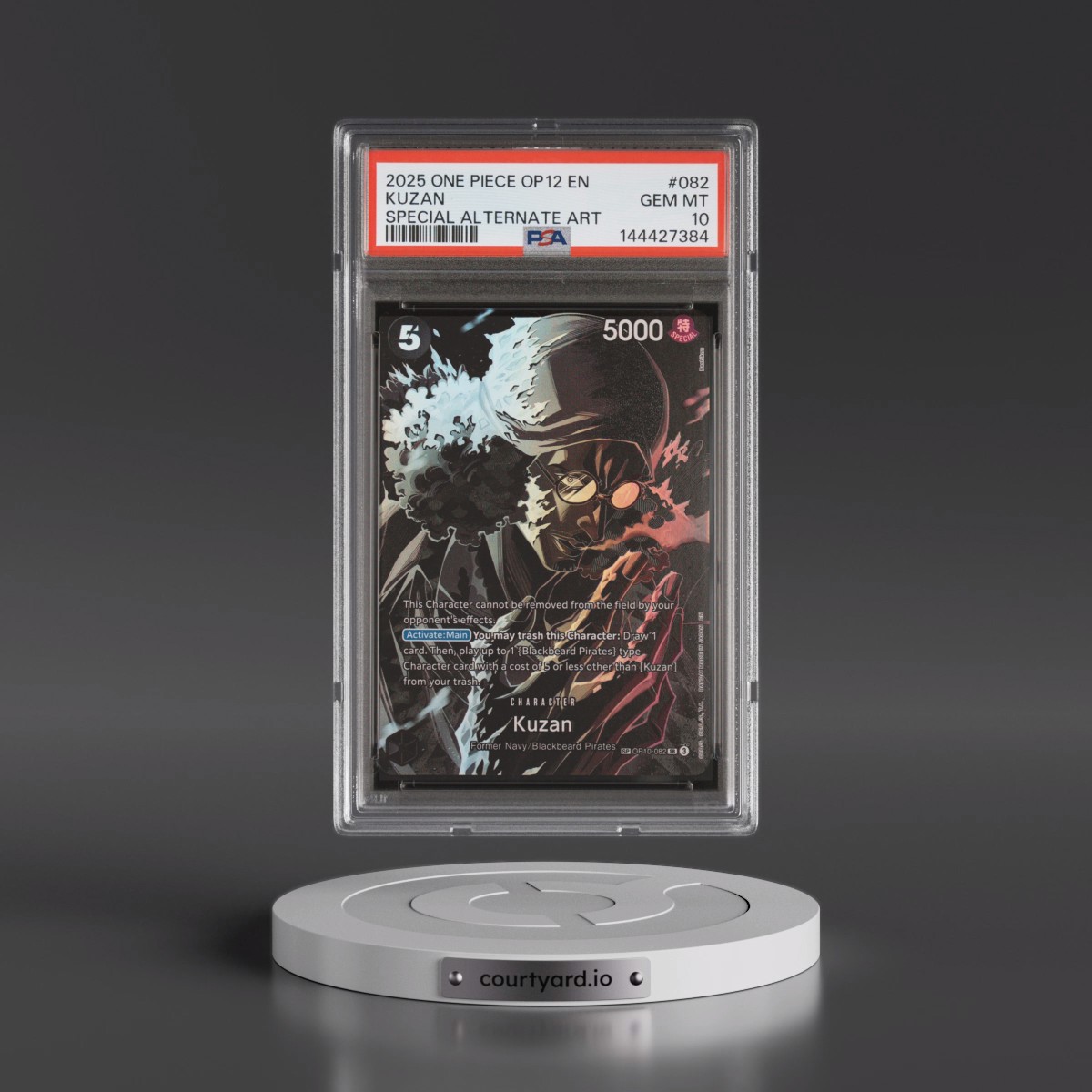 2025 One Piece OP12-Legacy of the Master #082 Kuzan - Special Alternate Art (PSA 10 GEM MINT)