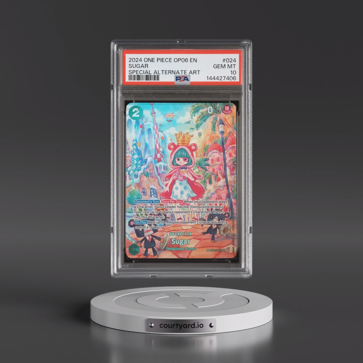 2024 One Piece OP06-Wings of the Captain #024 Sugar - Special Alternate Art (PSA 10 GEM MINT)