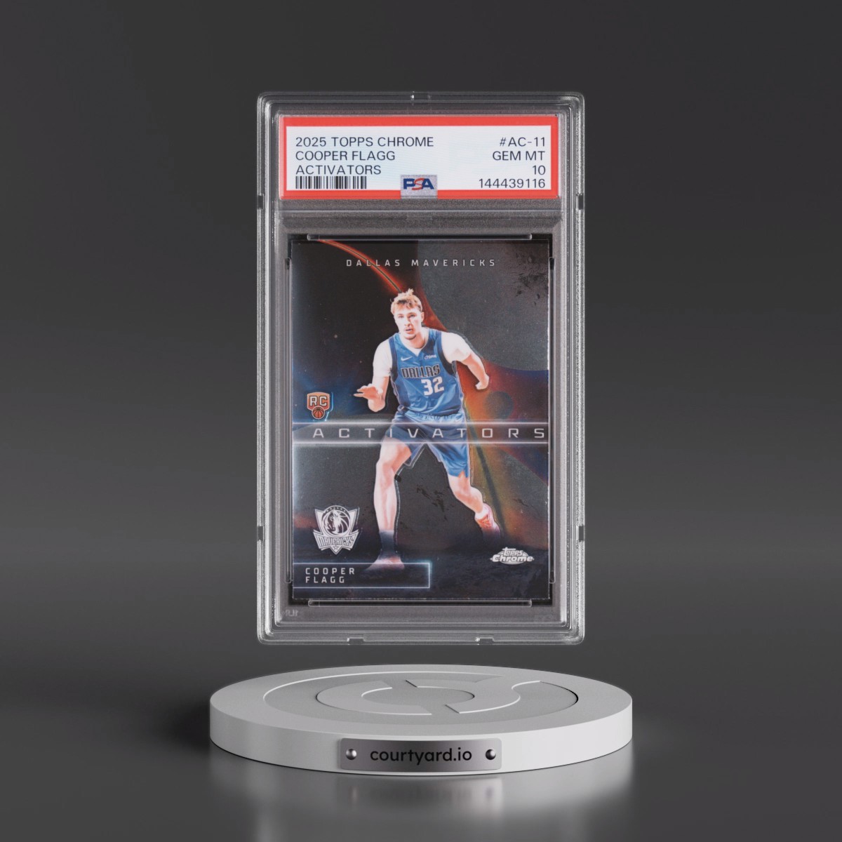 2025 Topps Chrome Activators #AC-11 Cooper Flagg (PSA 10 GEM MINT)