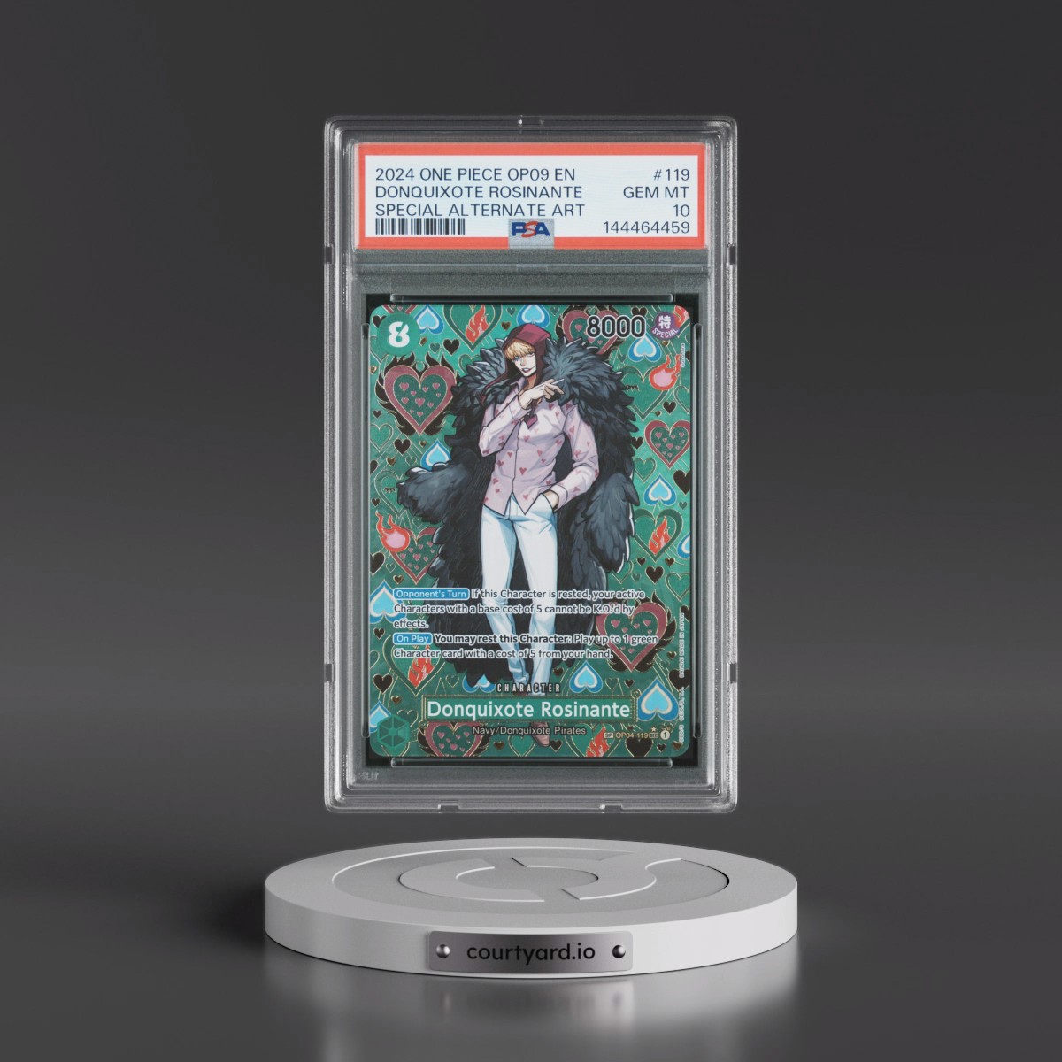 2024 One Piece OP09-Emperors in the New World #119 Donquixote Rosinante - Special Alternate Art (PSA 10 GEM MINT)