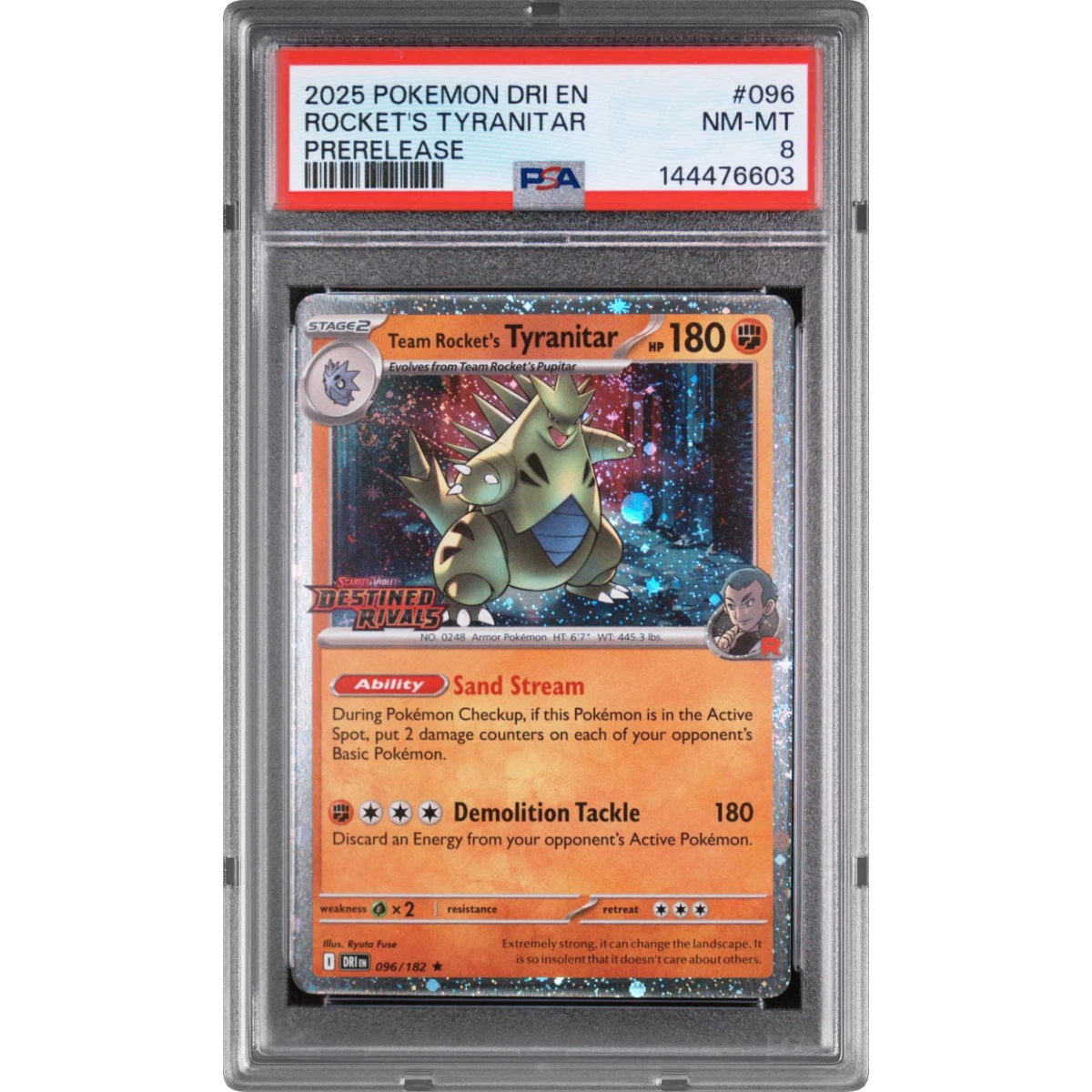 Pokémon Dri Destined Rivals Team Rocket's Tyranitar - Prerelease