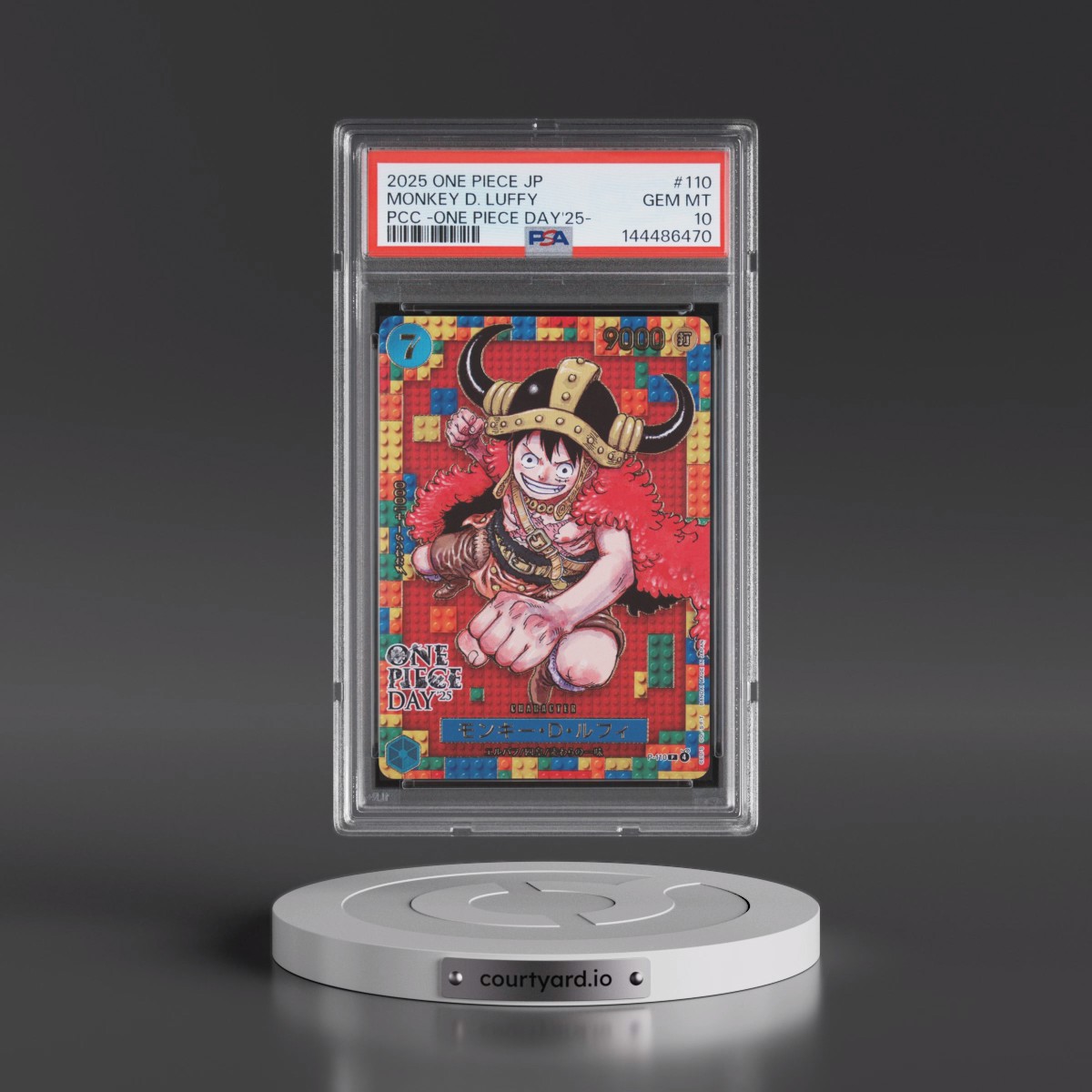 2025 One Piece Japanese Premium Card Collection -One Piece Day'25 #110 Monkey D. Luffy (PSA 10 GEM MINT)