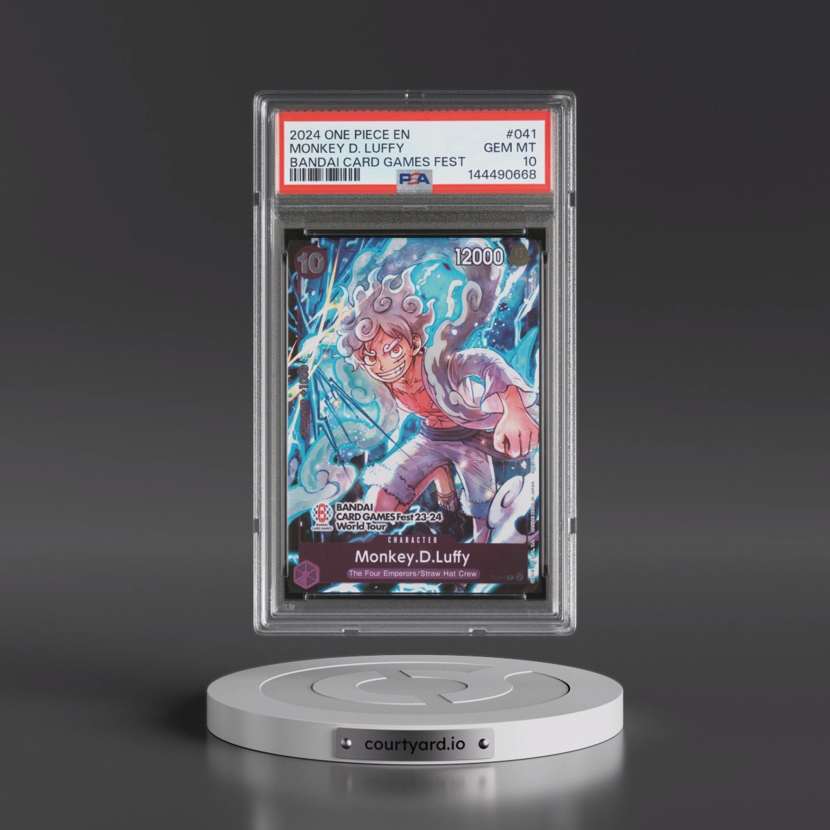 2024 One Piece Promos #041 Monkey D. Luffy - Bandai Card Games Fest (PSA 10 GEM MINT)