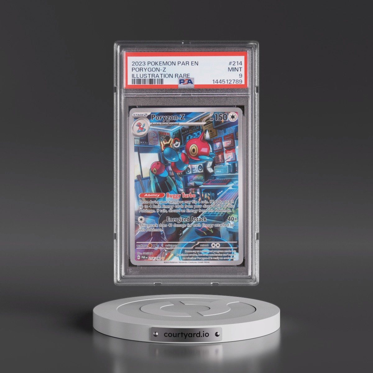 2023 Pokémon Par EN-Paradox Rift #214 Porygon-Z - Illustration Rare (PSA 9 MINT)