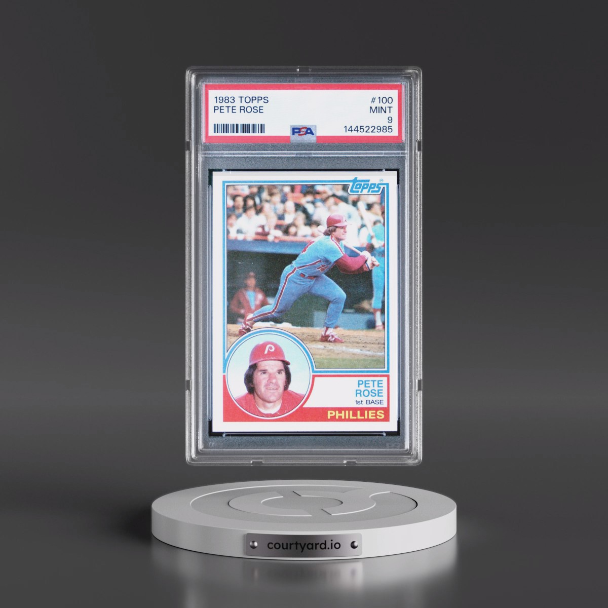 1983 Topps #100 Pete Rose (PSA 9 MINT)