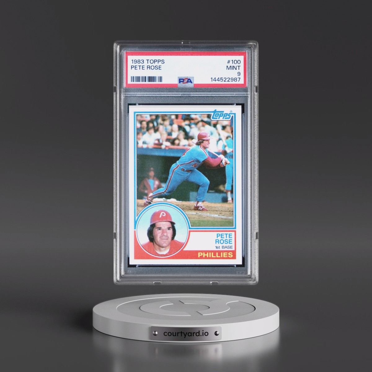 1983 Topps #100 Pete Rose (PSA 9 MINT)