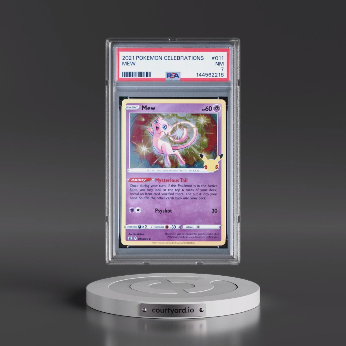 2021 Pokémon Celebrations #011 Mew (PSA 7 NM)