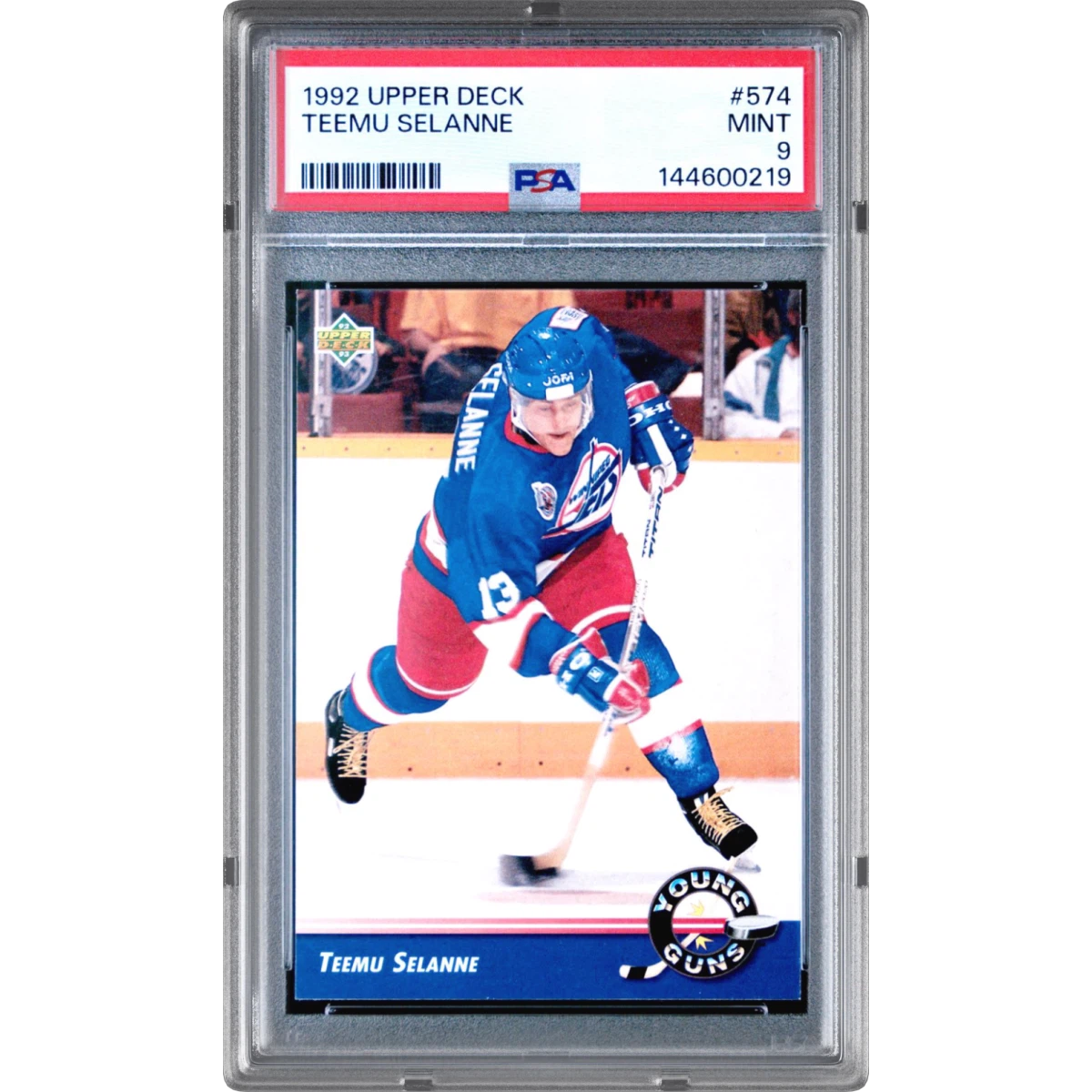 1992 Upper Deck #574 Teemu Selanne (PSA 9 MINT)