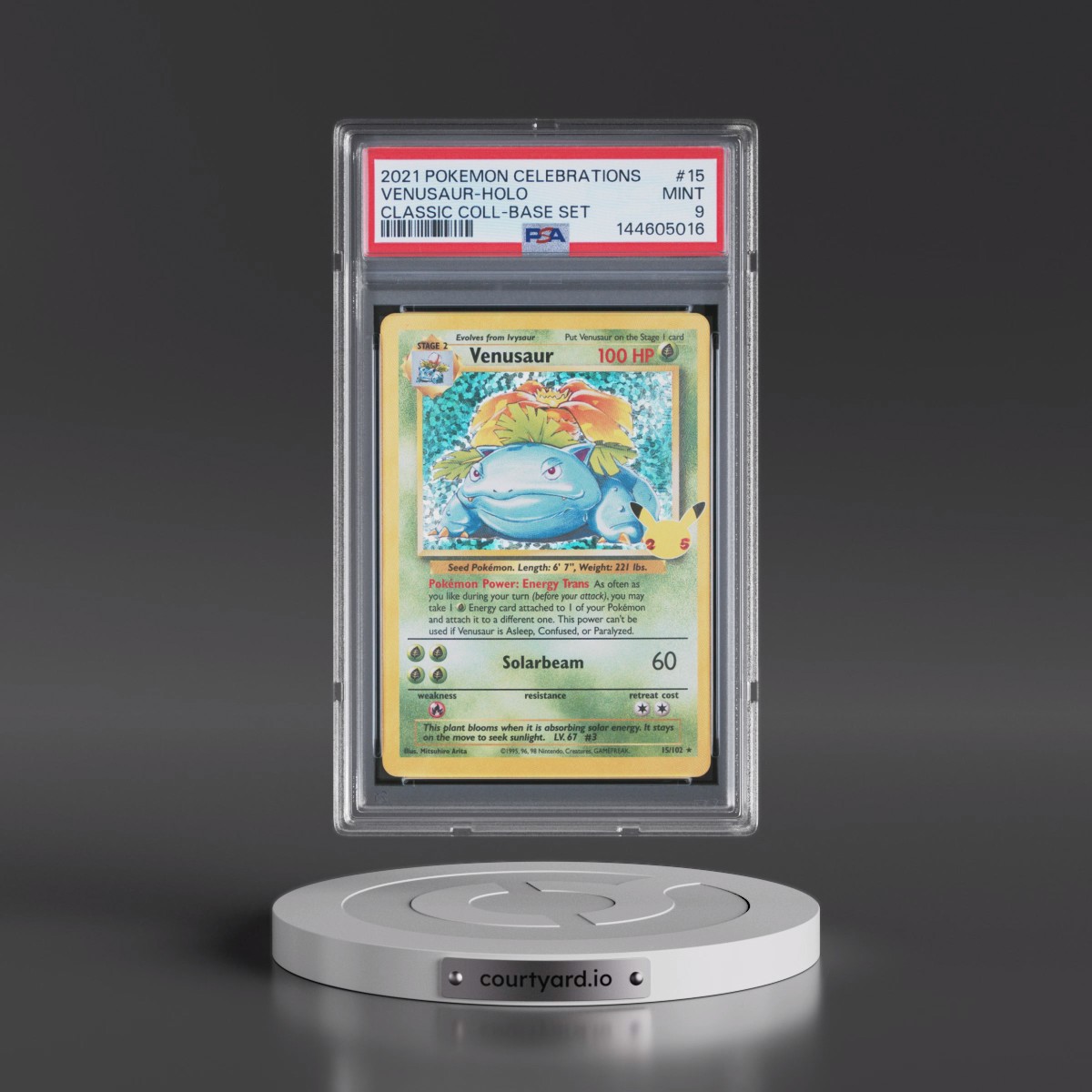 2021 Pokémon Celebrations Classic Collection #15 Venusaur - Holo (PSA 9 MINT)