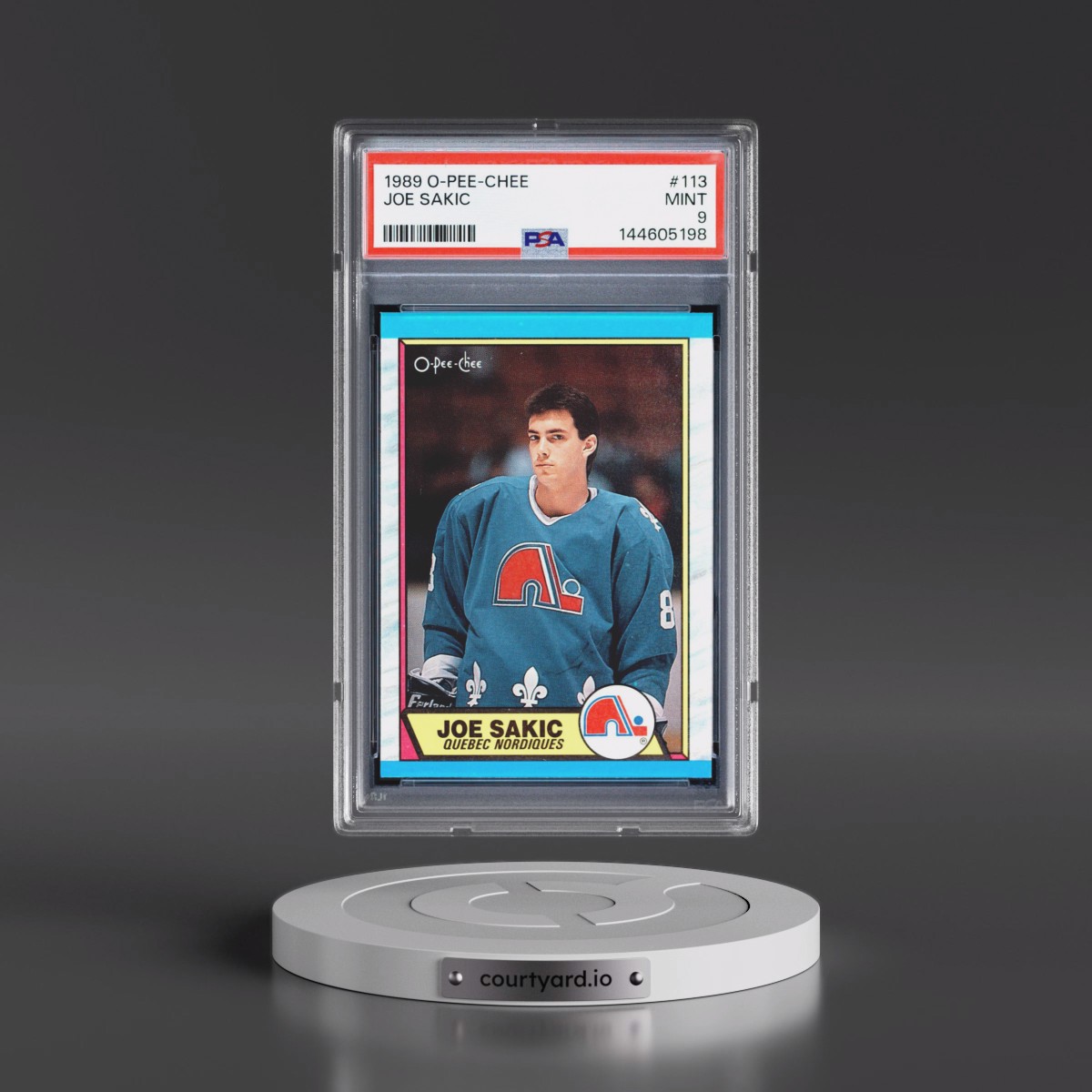 1989 O-Pee-Chee #113 Joe Sakic (PSA 9 MINT)