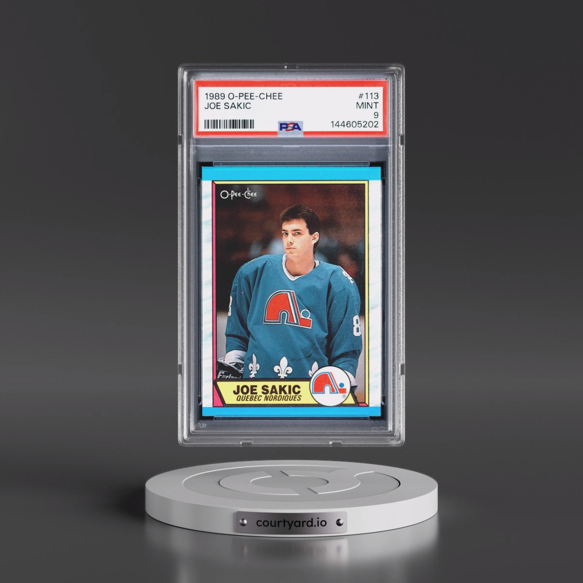 1989 O-Pee-Chee #113 Joe Sakic (PSA 9 MINT)