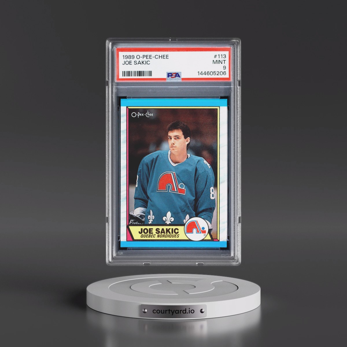 1989 O-Pee-Chee #113 Joe Sakic (PSA 9 MINT)