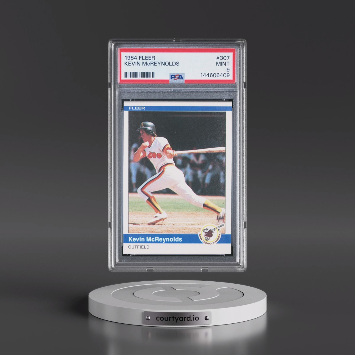 1984 Fleer #307 Kevin McReynolds (PSA 9 MINT)