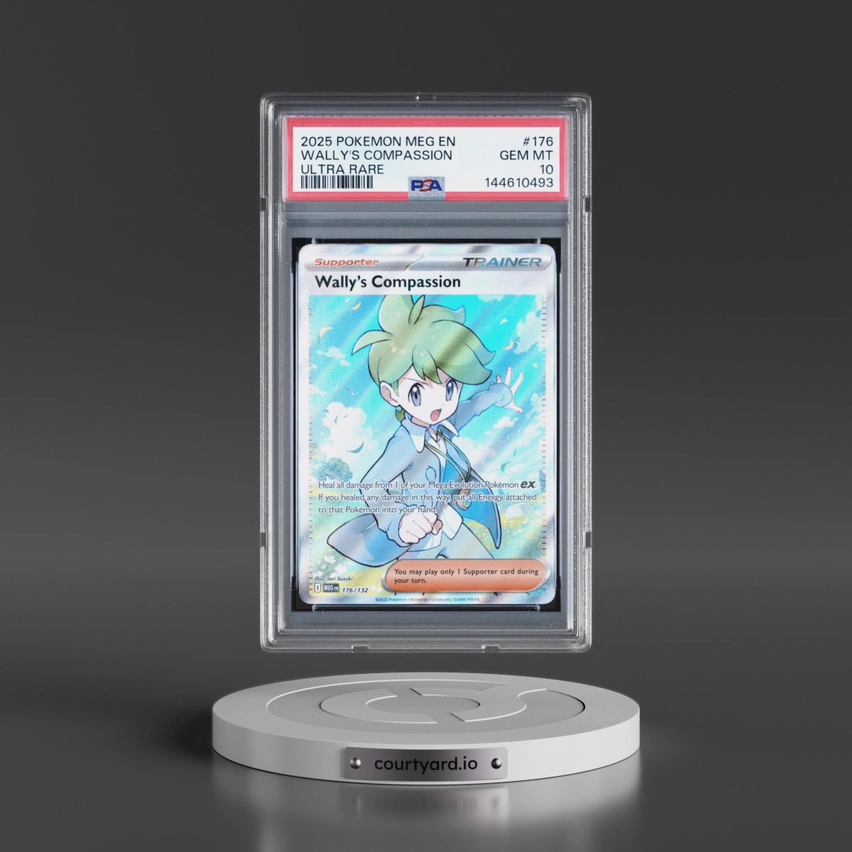 2025 Pokémon Meg EN-Mega Evolution #176 Wally's Compassion - Ultra Rare (PSA 10 GEM MINT)