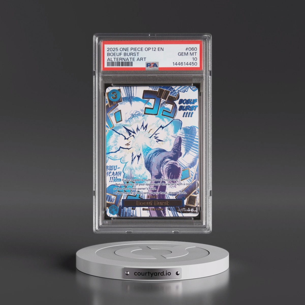 2025 One Piece OP12-Legacy of the Master #060 Boeuf Burst - Alternate Art (PSA 10 GEM MINT)