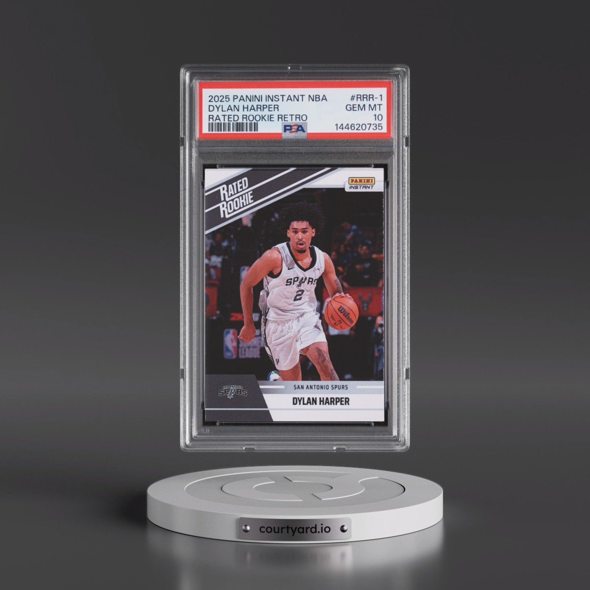 2025 Panini Instant NBA Rated Rookie Retro #RRR-1 Dylan Harper (PSA 10 GEM MINT)