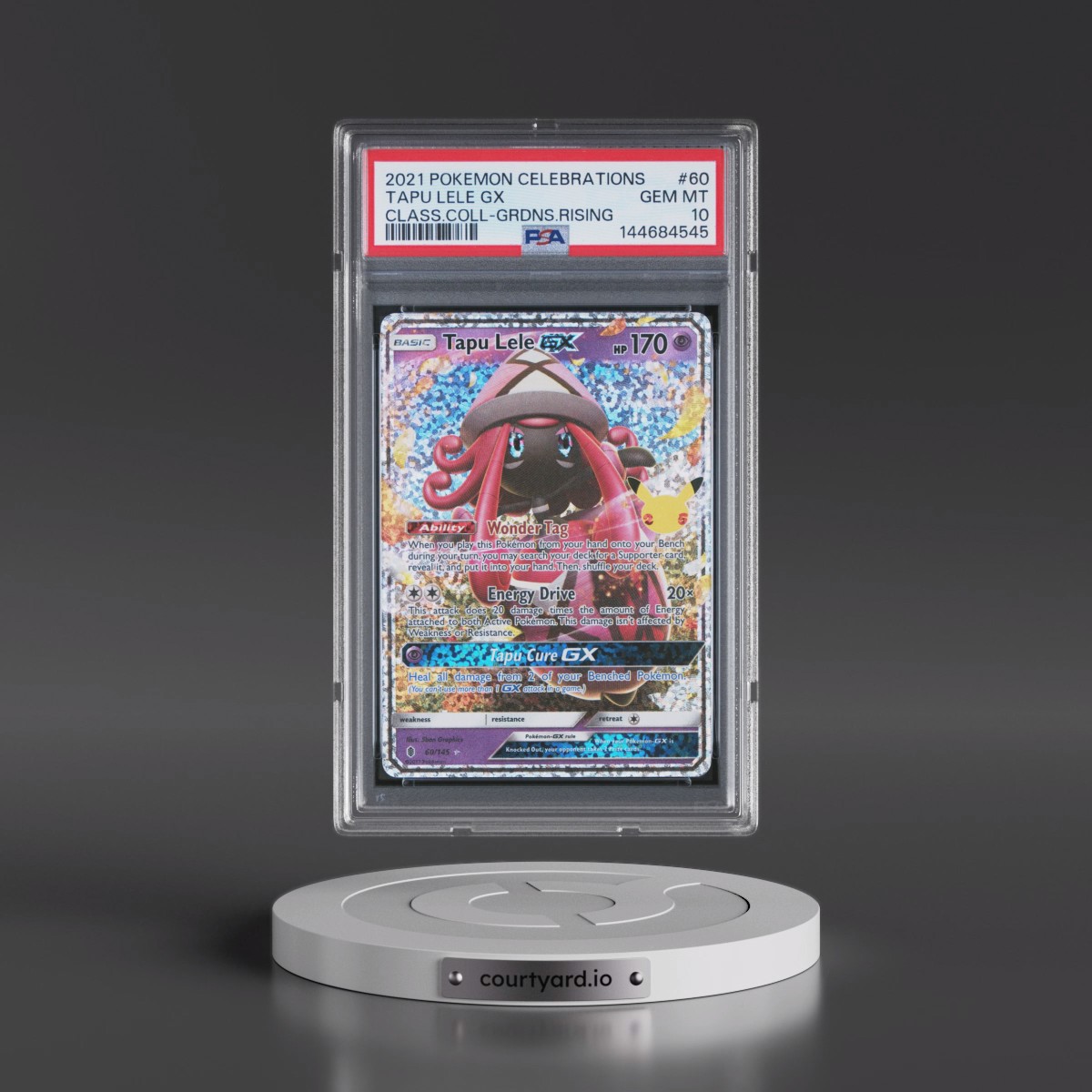 2021 Pokémon Celebrations Classic Collection #60 Tapu Lele GX - Holo (PSA 10 GEM MINT)