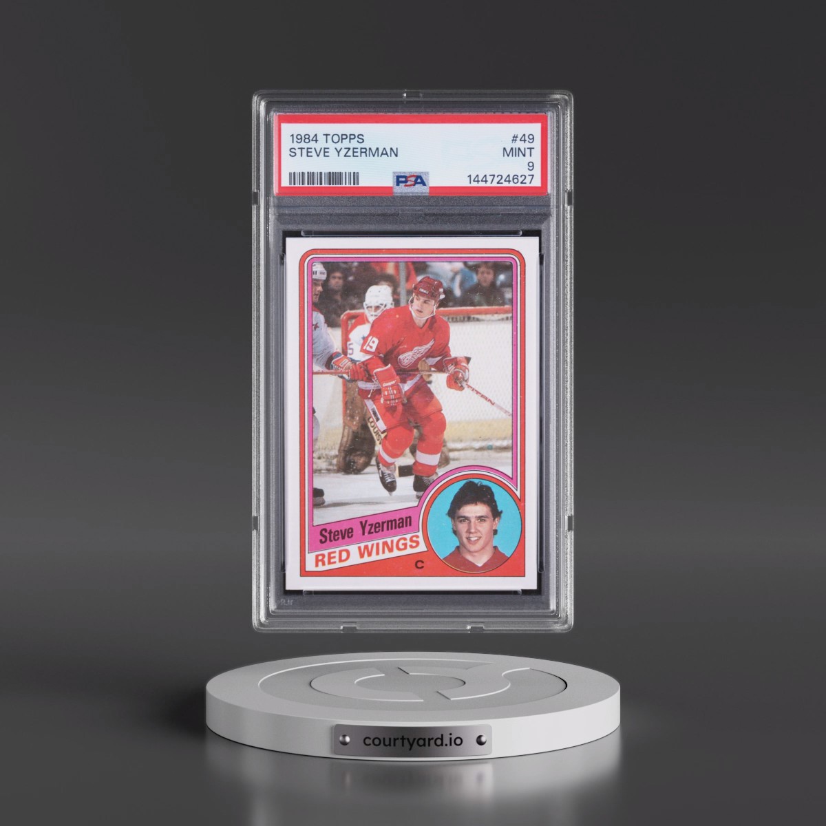 1984 Topps #49 Steve Yzerman (PSA 9 MINT)