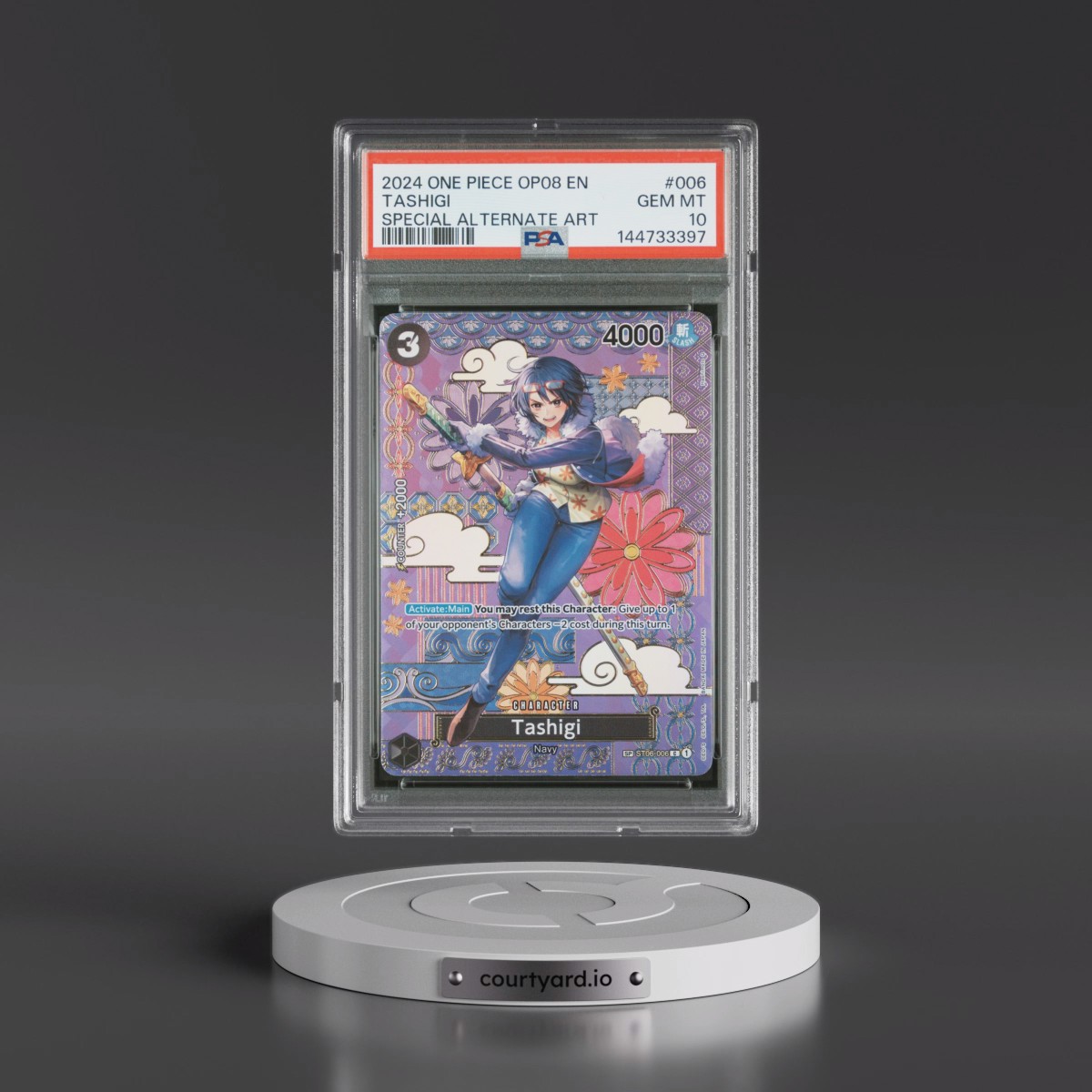 2024 One Piece OP08-Two Legends #006 Tashigi - Special Alternate Art (PSA 10 GEM MINT)