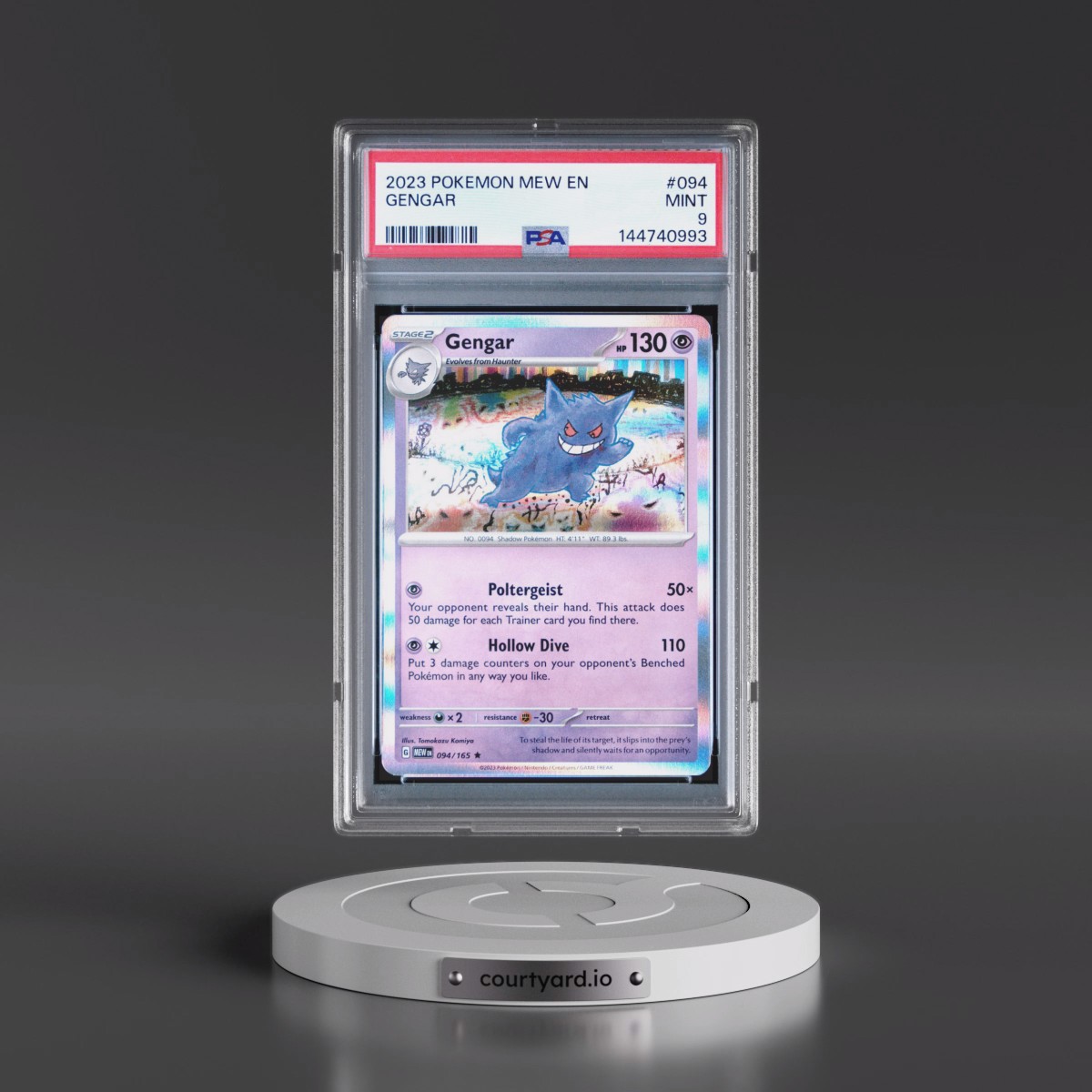 2023 Pokémon Mew EN-151 #094 Gengar (PSA 9 MINT)