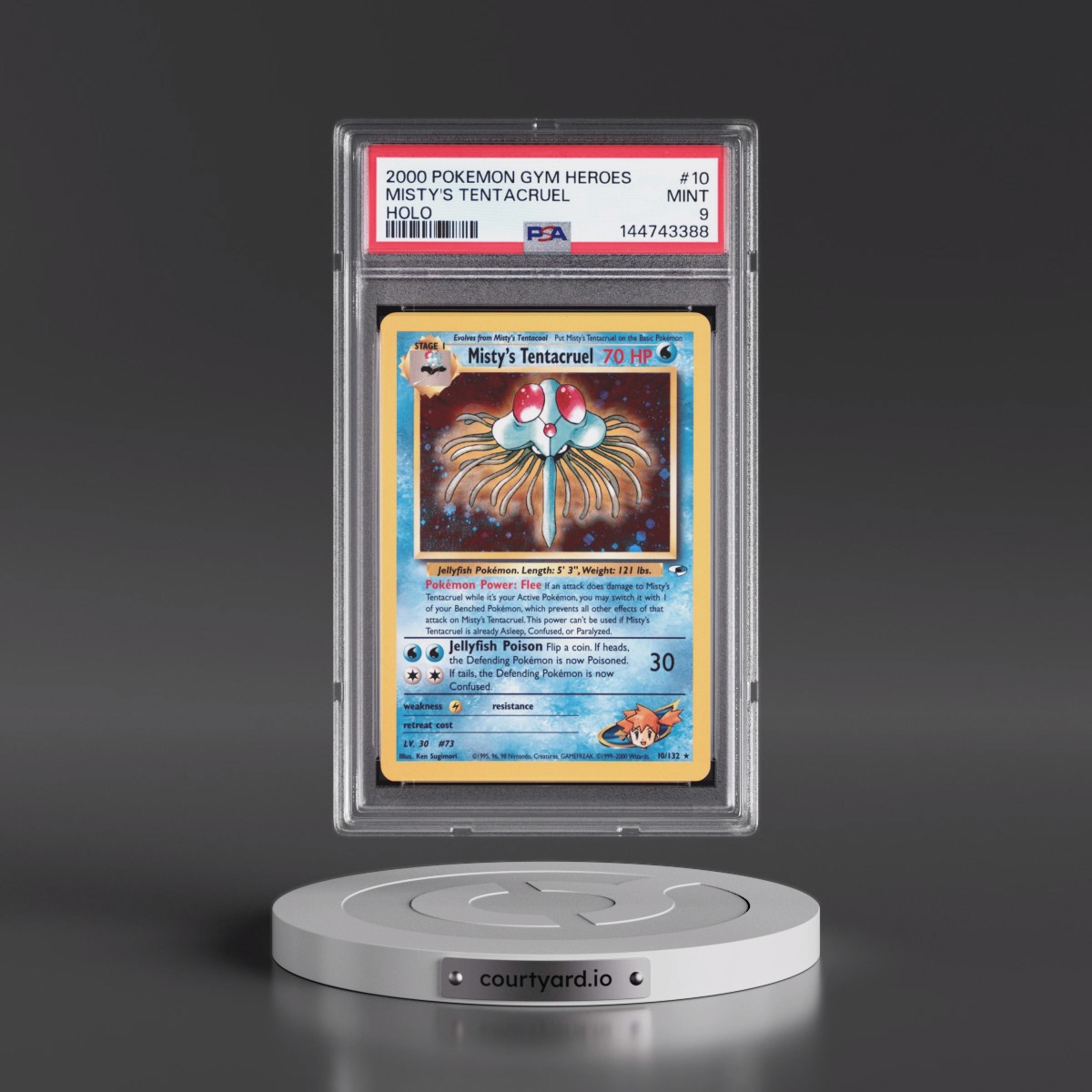 2000 Pokémon Gym Heroes #10 Misty's Tentacruel - Holo (PSA 9 MINT)