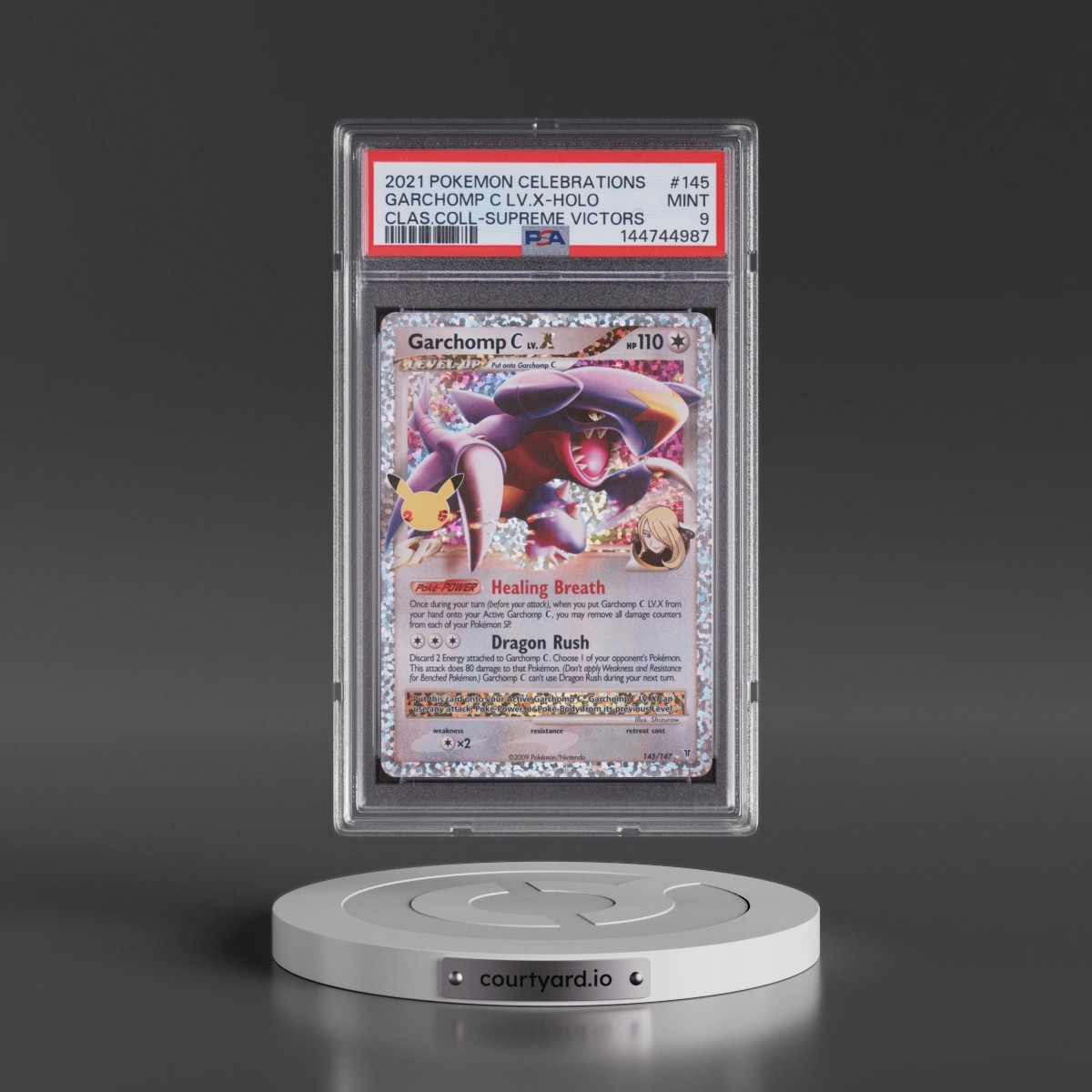 2021 Pokémon Celebrations Classic Collection #145 Garchomp C LV.X - Holo (PSA 9 MINT)