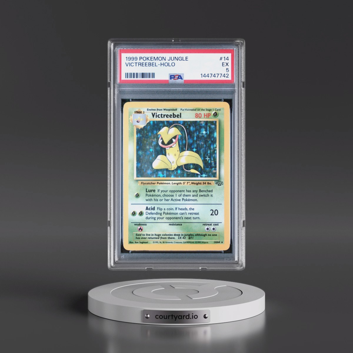 1999 Pokémon Jungle #14 Victreebel - Holo (PSA 5 EX)
