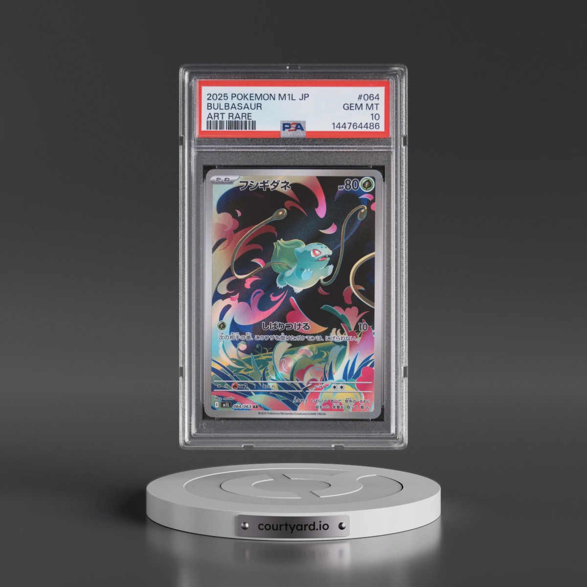 2025 Pokémon M1l-Mega Brave #064 Bulbasaur - Art Rare (PSA 10 GEM MINT)