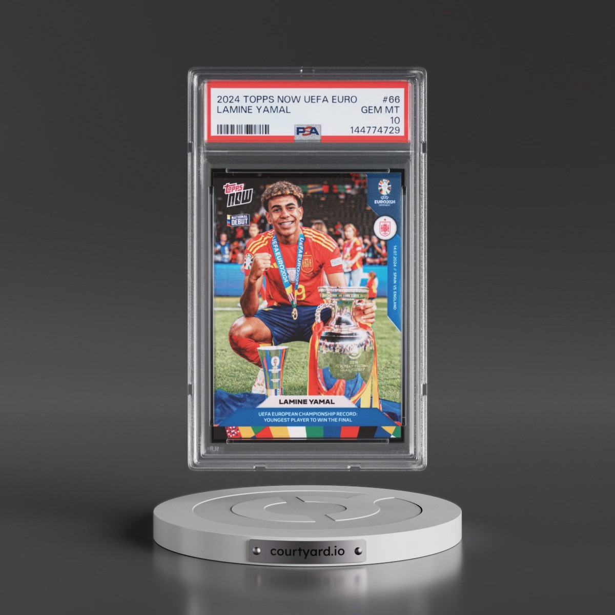 2024 Topps Now UEFA Euro #66 Lamine Yamal (PSA 10 GEM MINT)