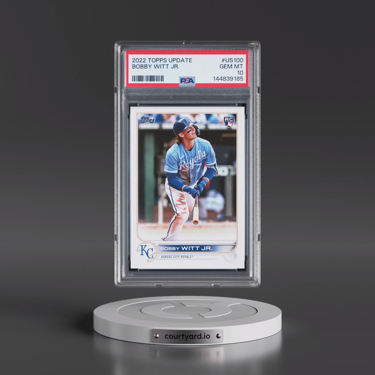 2022 Topps Update #US100 Bobby Witt Jr. (PSA 10 GEM MINT)