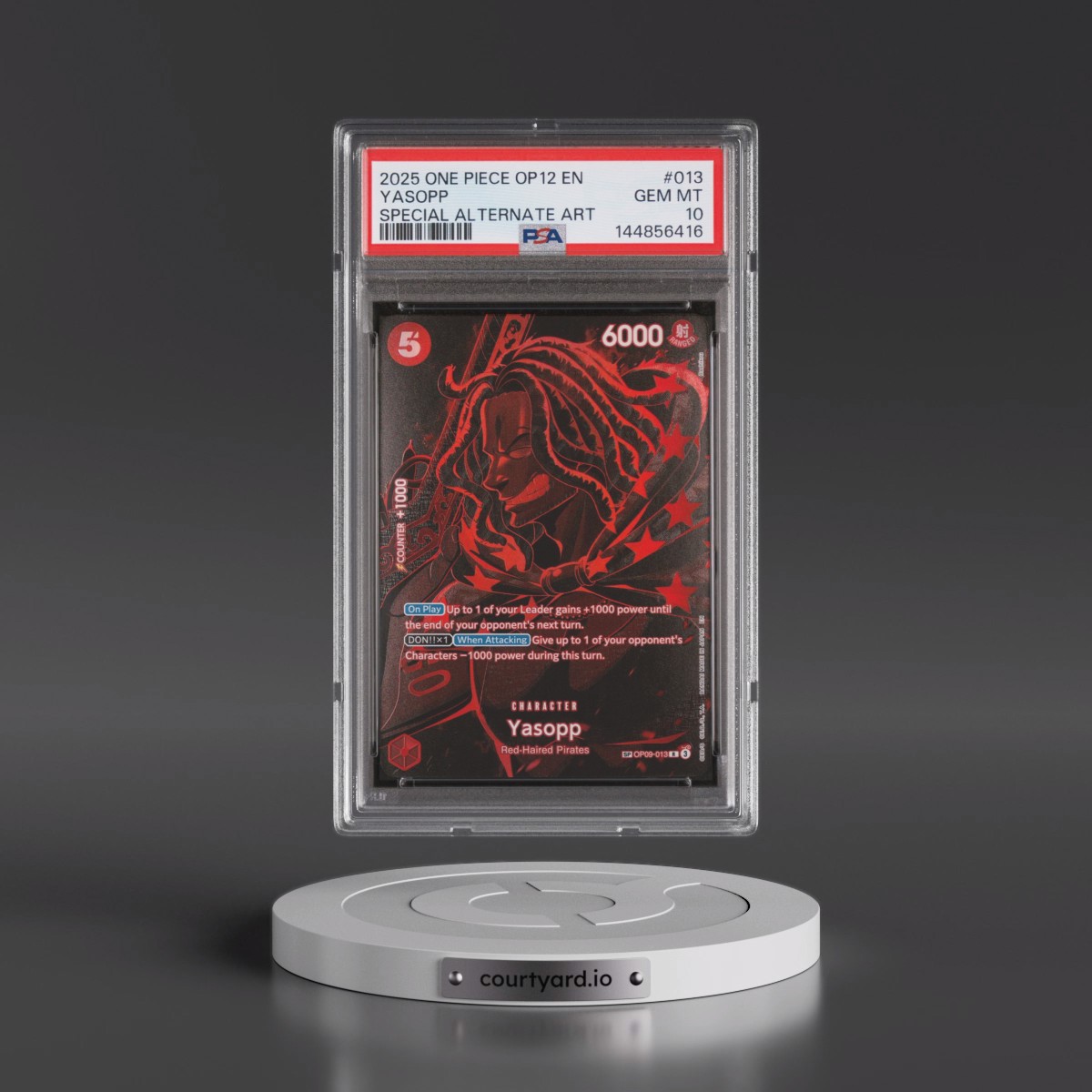 2025 One Piece OP12-Legacy of the Master #013 Yasopp - Special Alternate Art (PSA 10 GEM MINT)