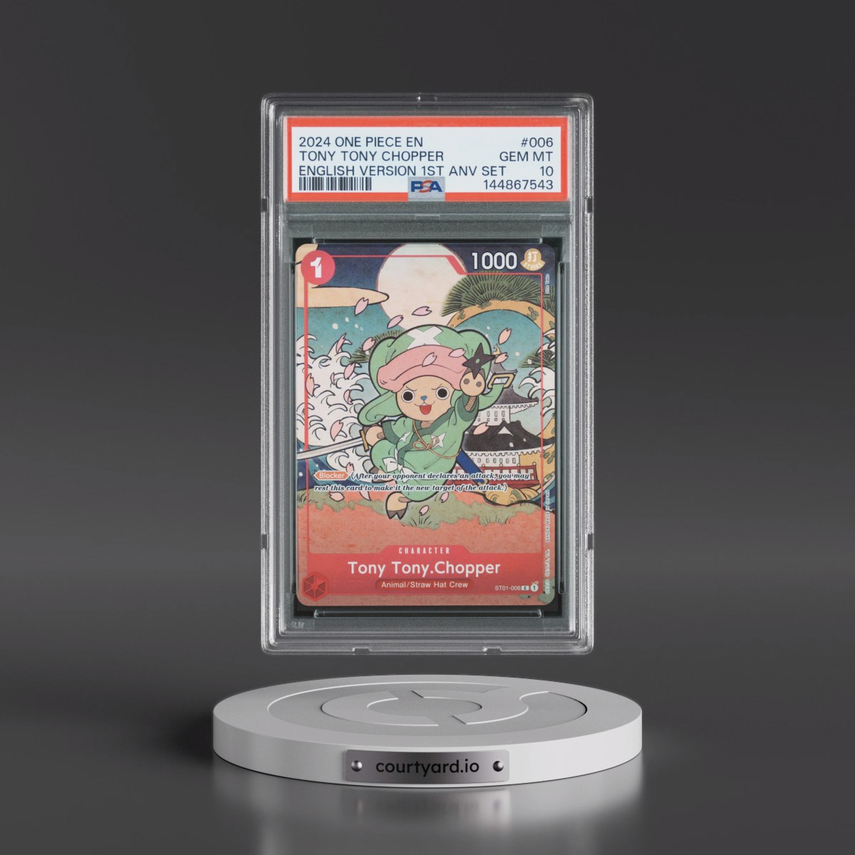 2024 One Piece English Version 1st Anniversary Set #006 Tony Tony Chopper (PSA 10 GEM MINT)
