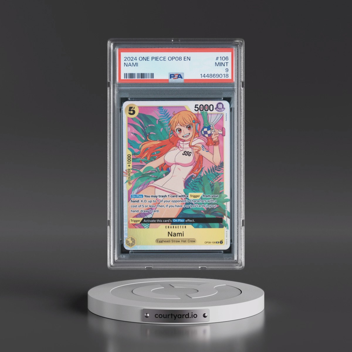2024 One Piece OP08-Two Legends #106 Nami (PSA 9 MINT)