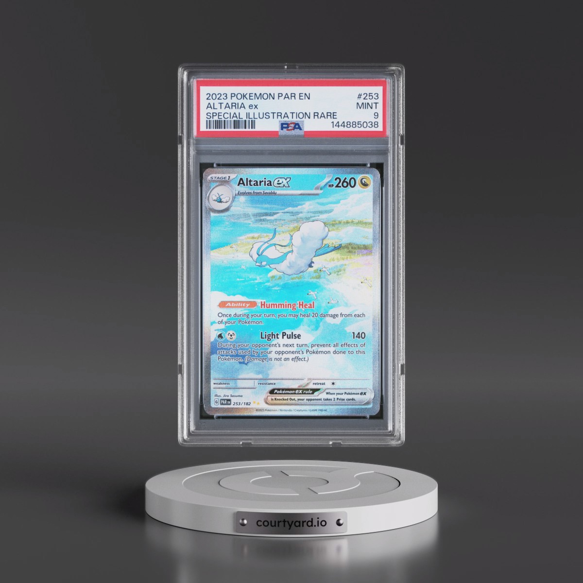 2023 Pokémon Par EN-Paradox Rift #253 Altaria EX - Holo Special Illustration Rare (PSA 9 MINT)