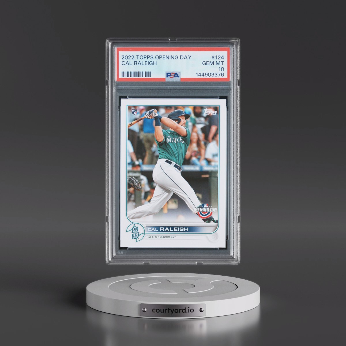 2022 Topps Opening Day #124 Cal Raleigh (PSA 10 GEM MINT)