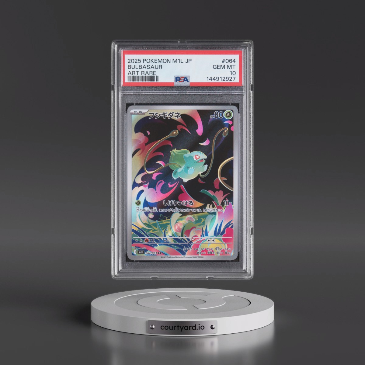 2025 Pokémon M1l-Mega Brave #064 Bulbasaur - Art Rare (PSA 10 GEM MINT)