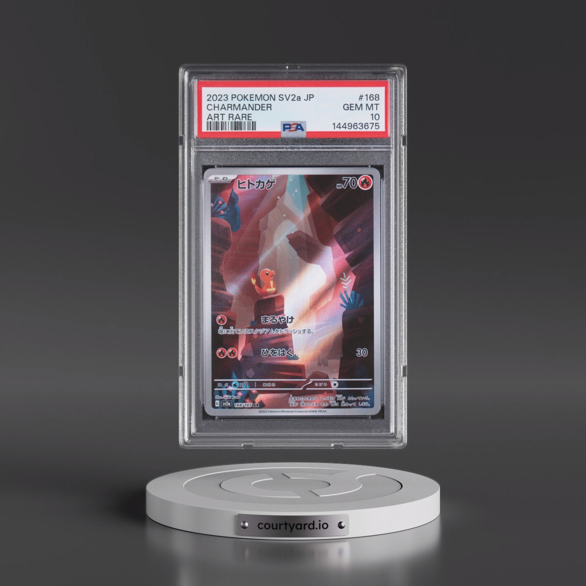 2023 Pokémon Sv2a-Pokémon 151 #168 Charmander - Art Rare (PSA 10 GEM MINT)