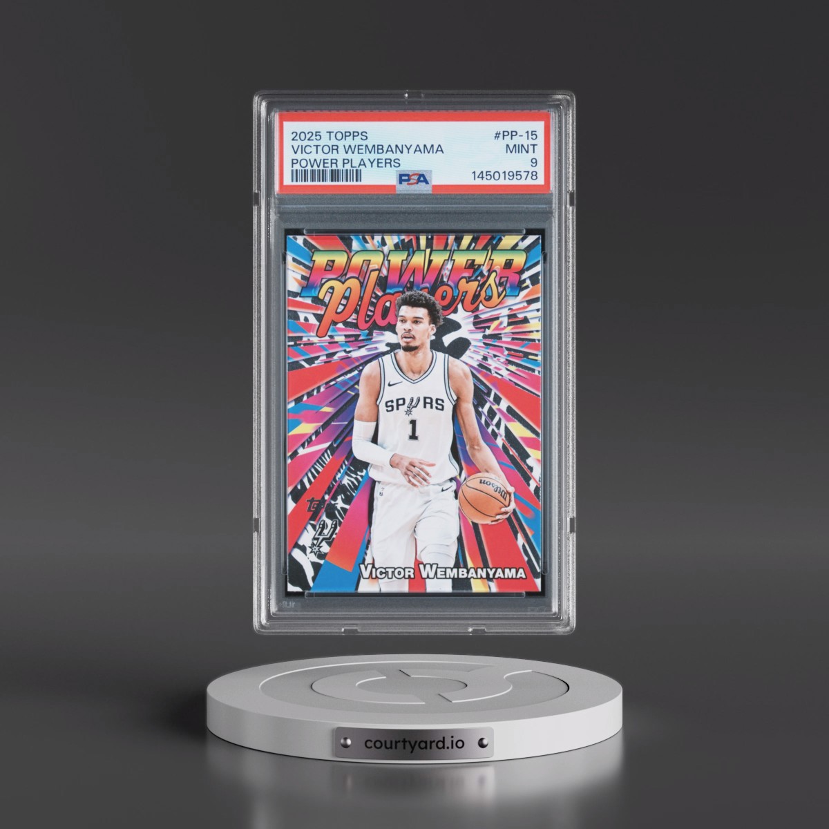 2025 Topps Power Players #PP-15 Victor Wembanyama (PSA 9 MINT)