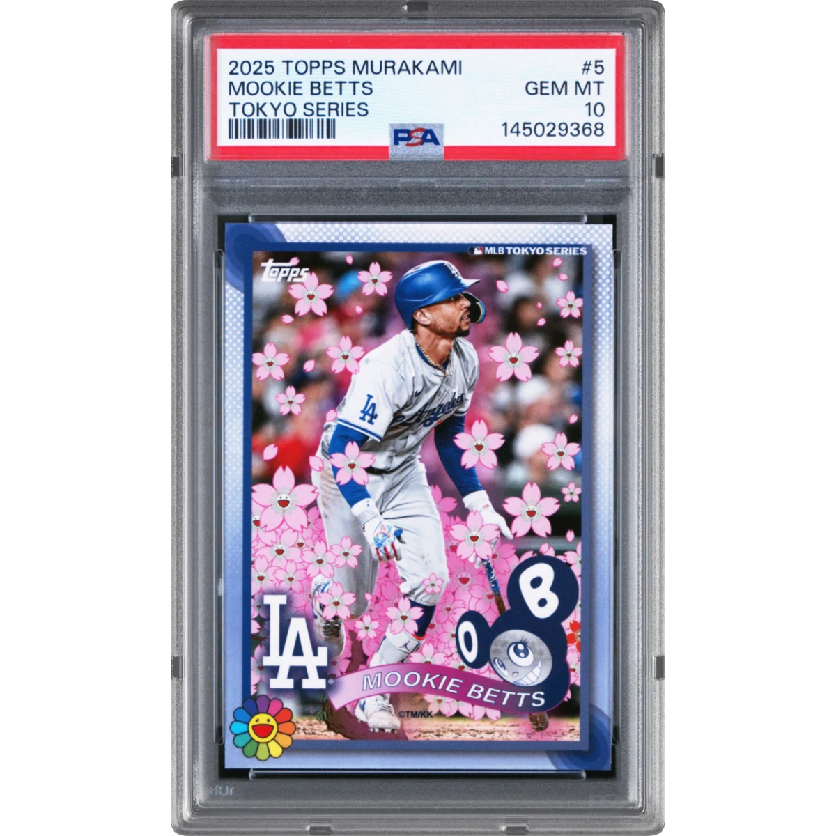 2025 Topps Takashi Murakami + MLB World Tour Tokyo Series #5 Mookie Betts (PSA 10 GEM MINT)