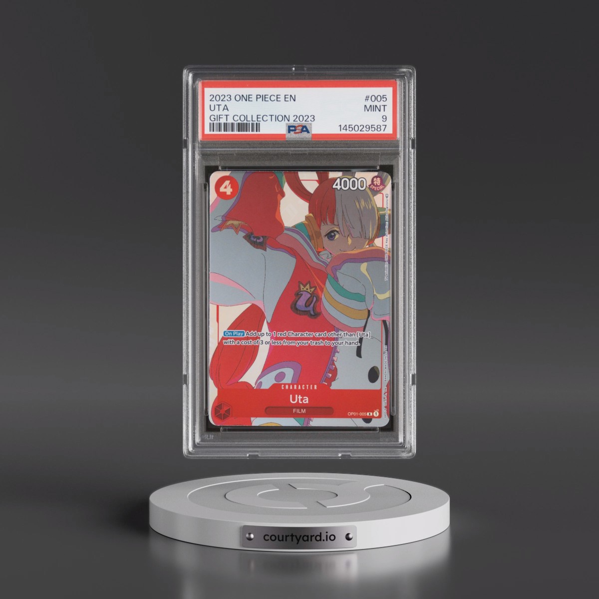 2023 One Piece Gift Collection 2023 #005 Uta (PSA 9 MINT)