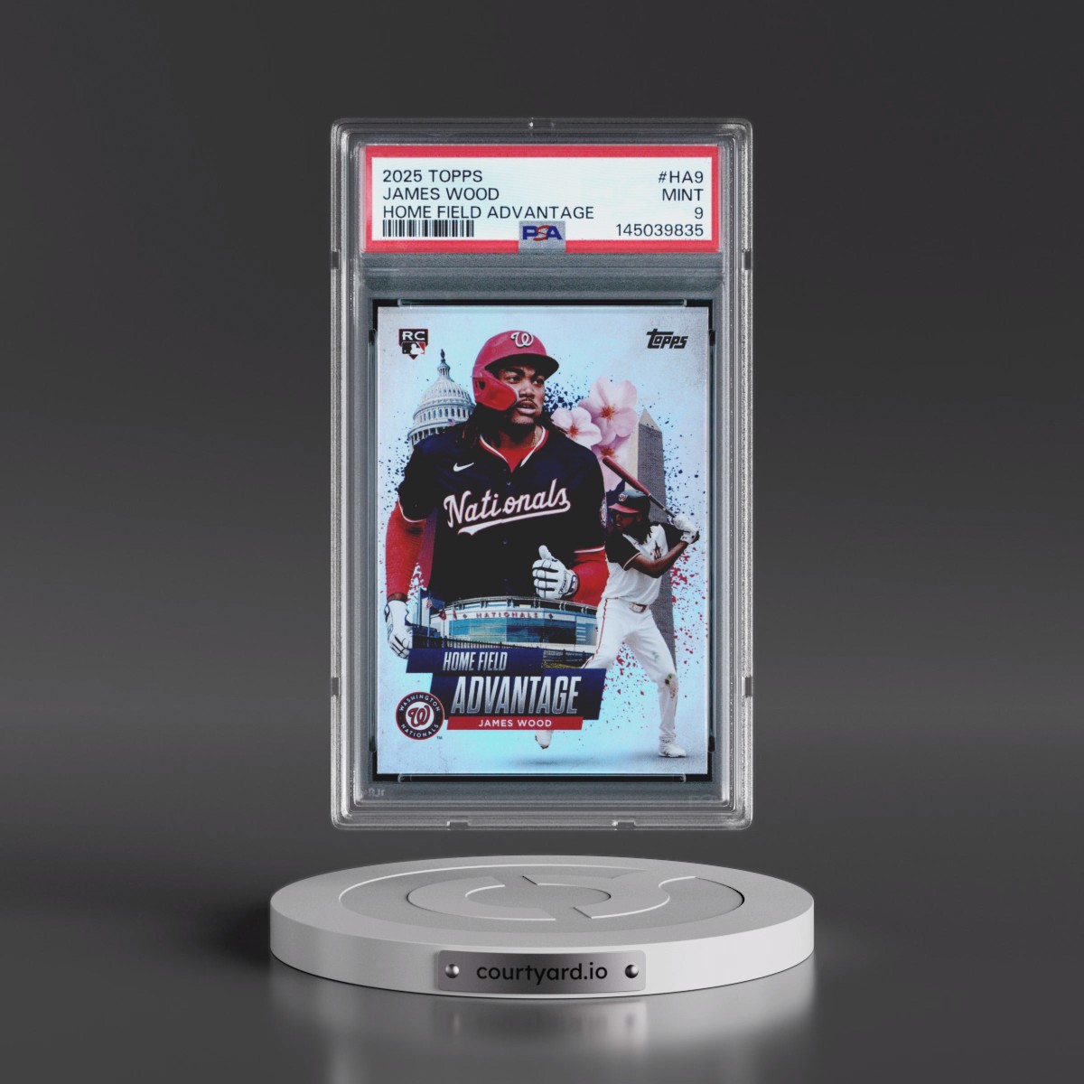 2025 Topps Home Field Advantage #HA9 James Wood (PSA 9 MINT)