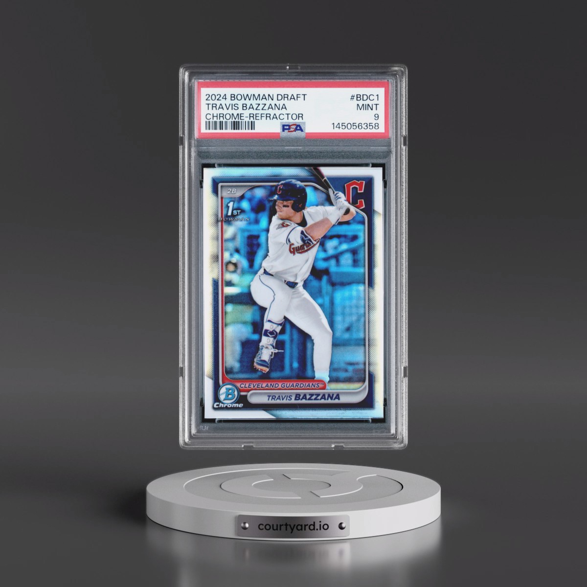 2024 Bowman Draft #BDC1 Travis Bazzana - Chrome-Refractor (PSA 9 MINT)