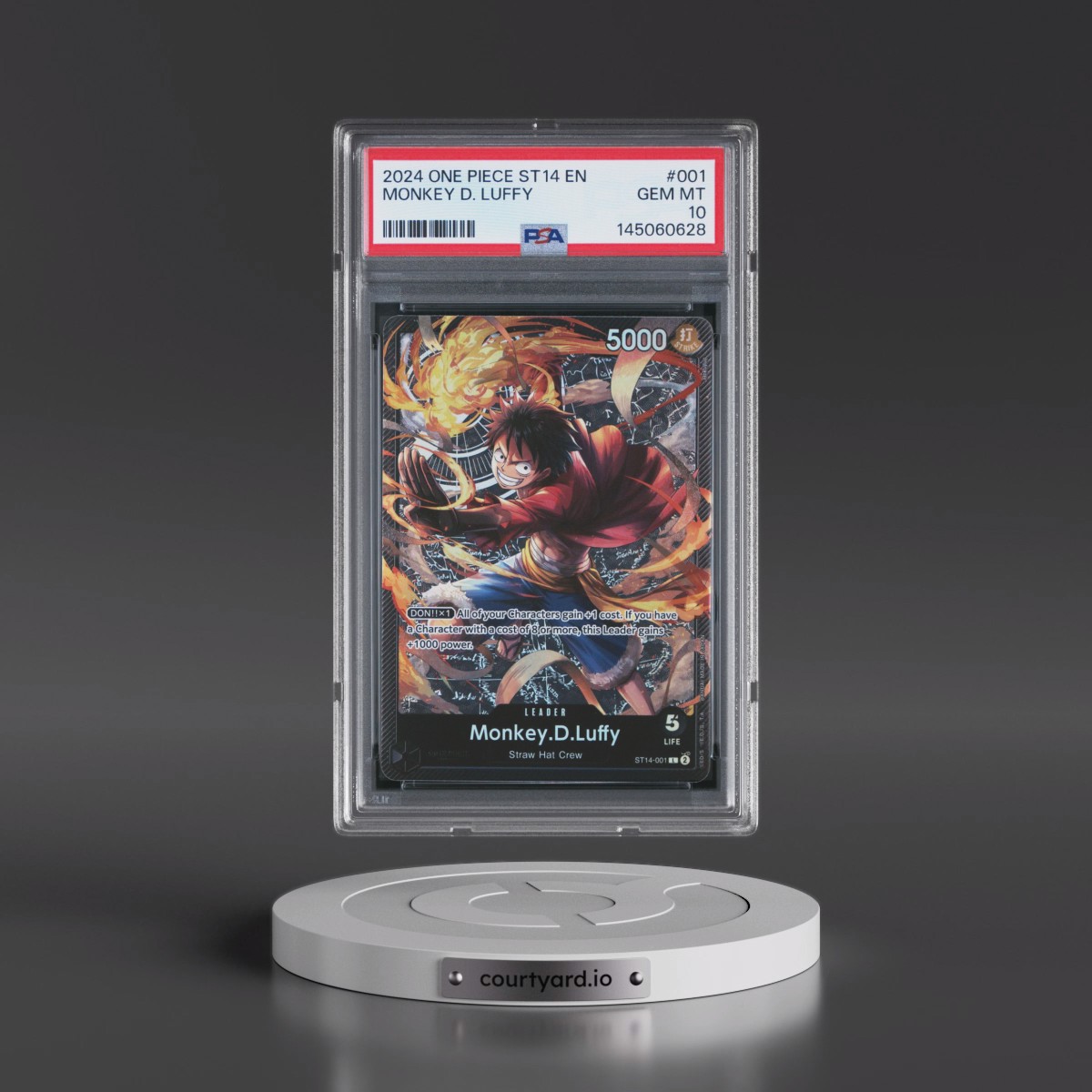 2024 One Piece Starter Deck ST14-3D2Y #001 Monkey D. Luffy (PSA 10 GEM MINT)