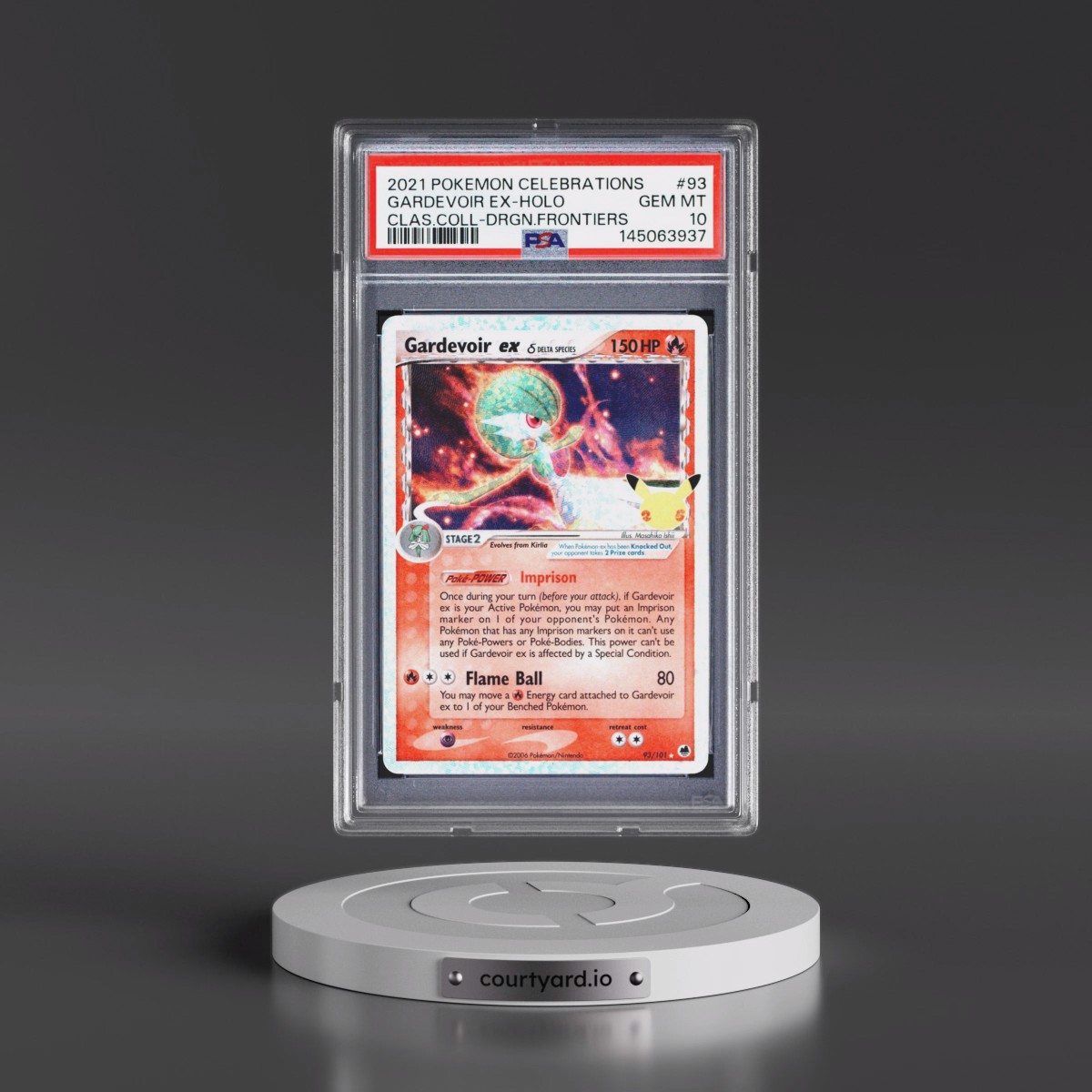 2021 Pokémon Celebrations Classic Collection #93 Gardevoir EX - Holo Holo (PSA 10 GEM MINT)