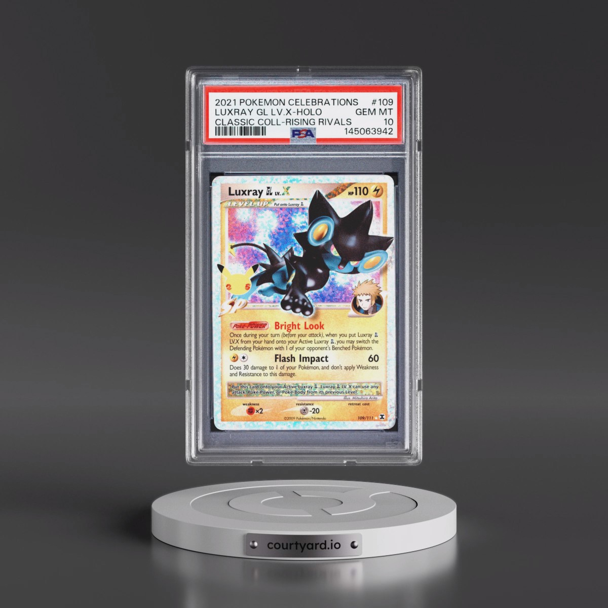 2021 Pokémon Celebrations Classic Collection #109 Luxray GL LV.X - Holo (PSA 10 GEM MINT)