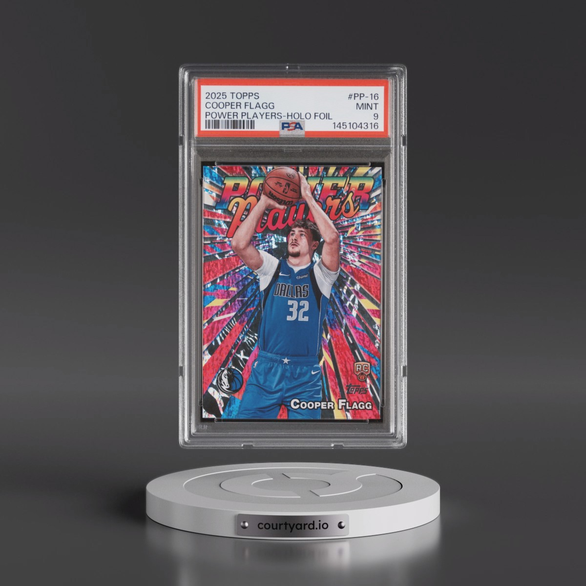 2025 Topps Power Players #PP-16 Cooper Flagg - Holo Foil (PSA 9 MINT)