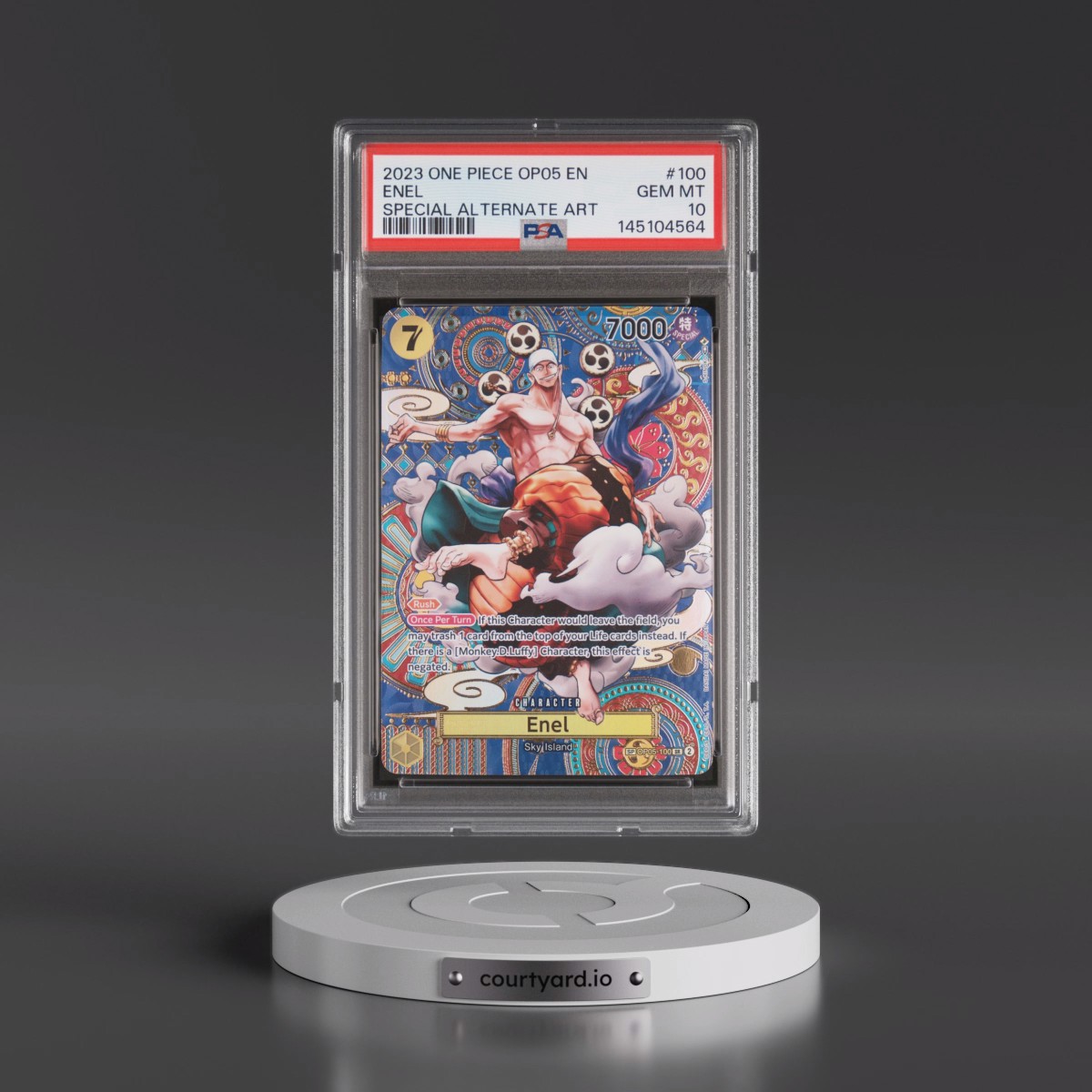 2023 One Piece Awakening of the New Era #100 Enel - Special Alternate Art (PSA 10 GEM MINT)